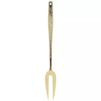 Вилка для мяса большая Уралочка позолота, 30 см, металл