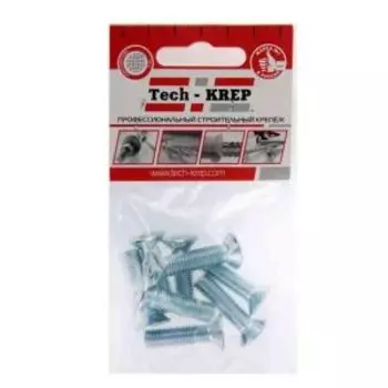 Винт Tech Krep DIN 965, М6х40 мм, 8 шт