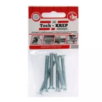 Винт Tech Krep DIN 965, М6х50 мм, 6 шт
