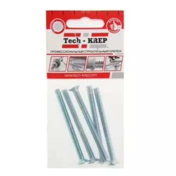 Винт Tech Krep DIN 965, М6х70 мм, 5 шт