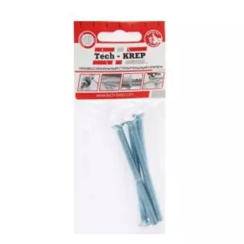 Винт Tech Krep DIN 965, М6х80 мм, 4 шт