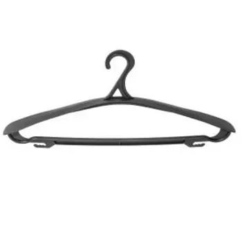 Ввешалка для одежды Архимед, р.50-52 широкие плечи, пластик, черная