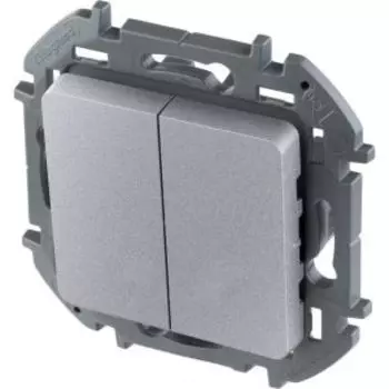 Выключатель двухклавишный LEGRAND Inspiria, 10АХ