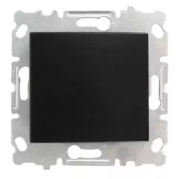 Выключатель одноклавишный без рамки Vesta Electric Black