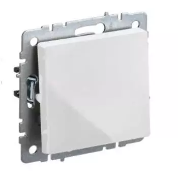 Выключатель одноклавишный IEK Brite, 10А, белый