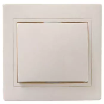 Выключатель одноклавишный ИЭК Кварта, в сборе