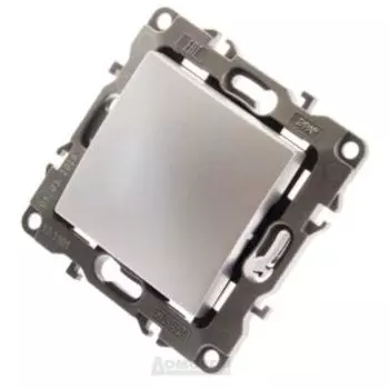 Выключатель одноклавишный ЭРА12, 10АХ, 250 В, алюминий