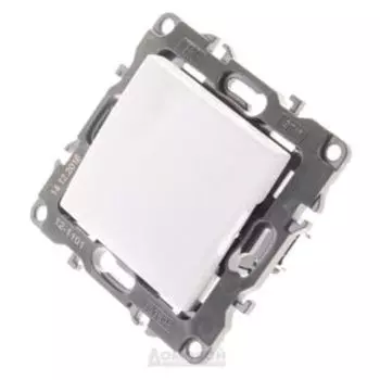 Выключатель одноклавишный ЭРА12, 10АХ, 250 В, белый