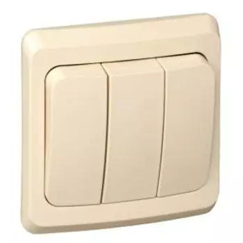 Выключатель трехклавишный SCHNEIDER