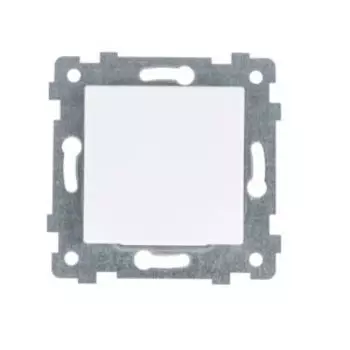 Выключатель UNIVERSAL Афина одноклавишный, белый