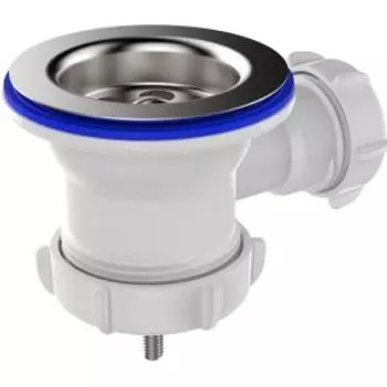 Выпуск Aquant 1 1/2 х40, с металлической решеткой с отводом под перелив