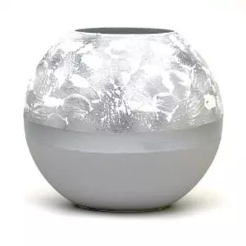 ваза Б2 СТУДИО, стекло, размер: h18см, шар, декор sh106