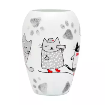 ваза Б2 СТУДИО, стекло, размер: h20см, бутон, декор sh121