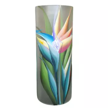 ваза Б2 СТУДИО, стекло, размер: h30см, цилиндр, декор sh119