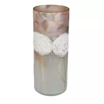 ваза Б2 СТУДИО, стекло, размер: h30см, цилиндр, декор sh380