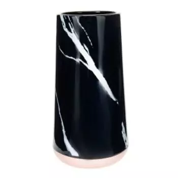 ваза Черный мрамор, размер: h25см, керамика
