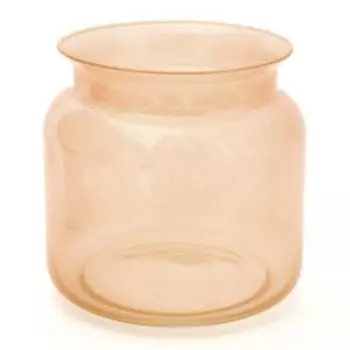 ваза Лемож-2, размер: h17см, банка, бежевый прозрачный