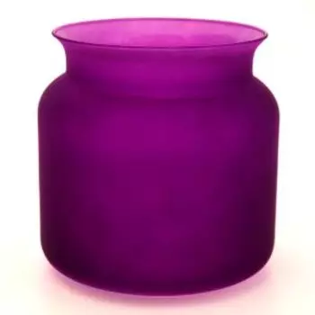 ваза Лемож-2, размер: h17см, банка, лиловый матовый