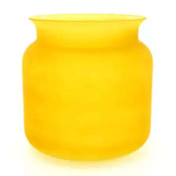ваза Лемож-2, размер: h17см, банка, желтый матовый