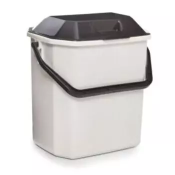 ведро для мусора ПОЛИМЕРБЫТ, с крышкой, цвет в ассортименте, пластик, 10л