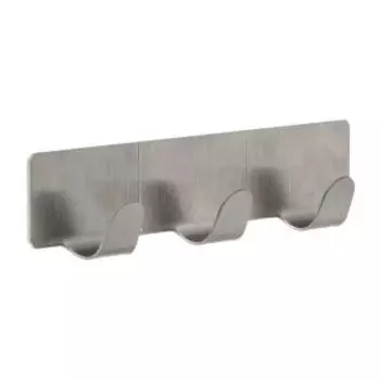 вешалка на 3 крючка MARMITON на самоклеящейся основе, 12 см, нерж.сталь