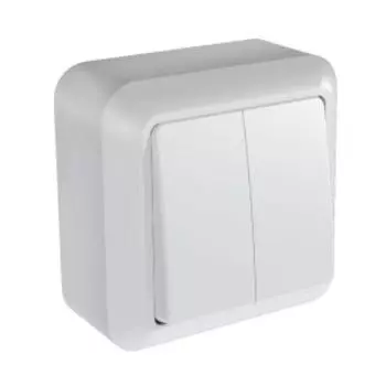 выключатель двухклавишный Оптима А510-380