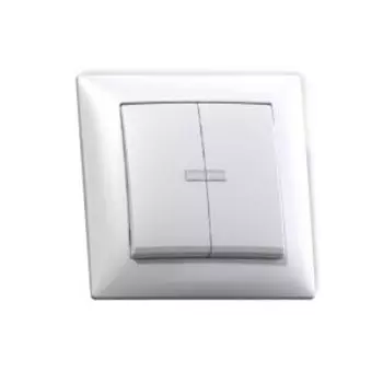 выключатель Селена С510-397 двухклавишный