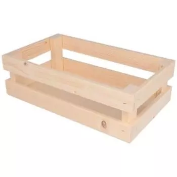 Ящик большой Pattern, 380х220х120 мм, с полным дном, дерево