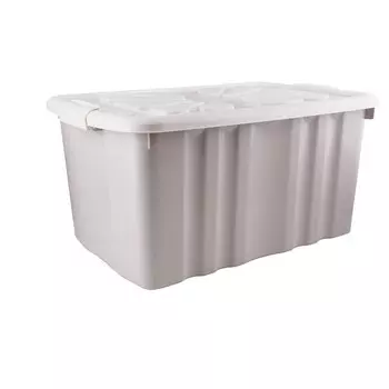 Ящик для игрушек Полимербыт с крышкой, 600х400х300 мм, на роликах, пластик