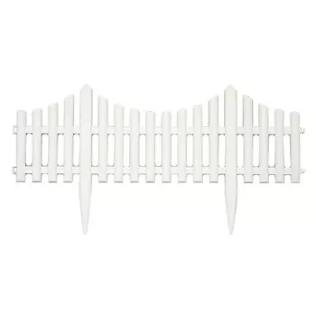 Заборчик, 60х32 см, пластик, белый
