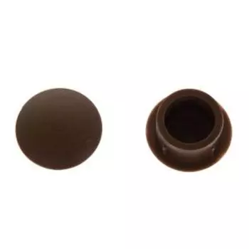 Заглушка декоративная Tech Krep, 14 мм, тёмно-коричневый, 30 шт
