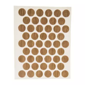 Заглушка самоклейкая Tech-Krep, 14 мм, дуб, 50 шт