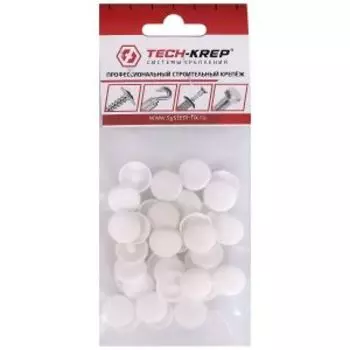 Заглушка Tech-Krep для рамного дюбеля, 35 шт, белый