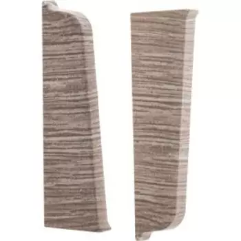 Заглушки торцевые Qvant Q15, ясень серебристый, пара