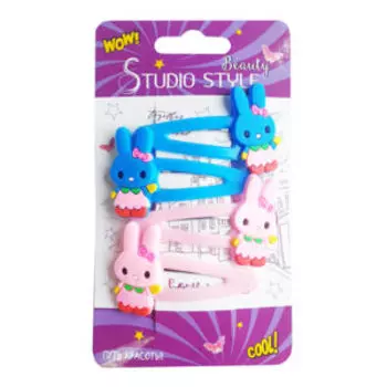 Заколка для волос Studio Style с декором, 4 шт