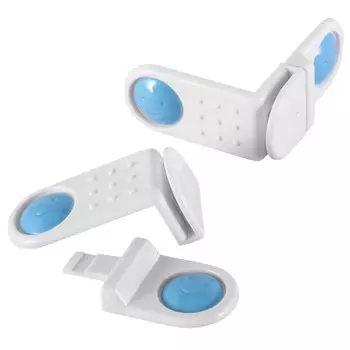 замок-блокиратор для шкафов и ящиков ДОМОВОЙ, 2 шт, ABS-пластик