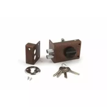 Замок накладной Омега ЗН1-2Р, медь