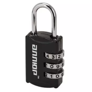 Замок навесной АЛЛЮР, 55х22х10мм мм, кодовый, чёрный