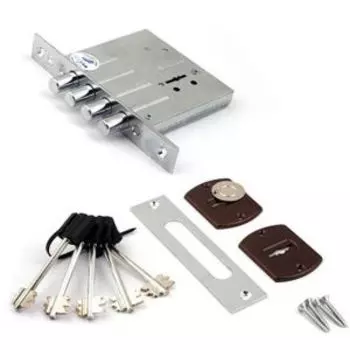 Замок врезной, 3 ригеля