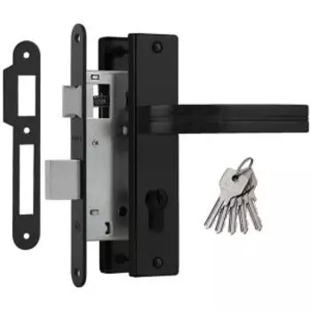 Замок врезной 706К, 55 мм, черный