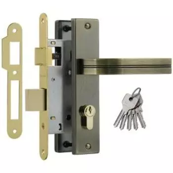 Замок врезной 706К, 55 мм, старая бронза