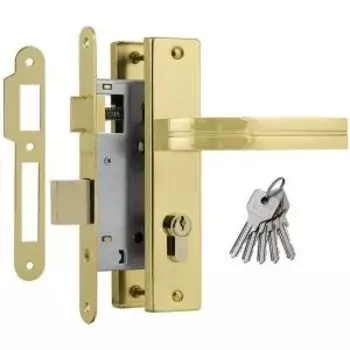 Замок врезной 706К, 55 мм, золото