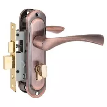 Замок врезной с ручками