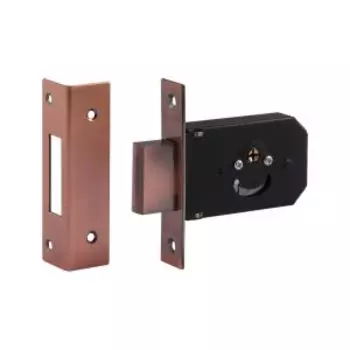 Замок врезной ЗВ-111, 5 ключей, старая медь