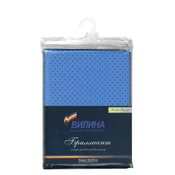 Занавеска для ванной комнаты Бенуа синий, 180х180 см