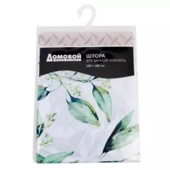 Занавеска для ванной комнаты Домовой Лиана, 180х180 см, полиэстер