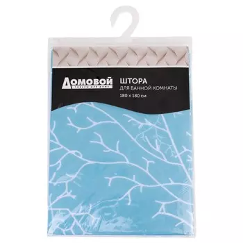 Занавеска для ванной комнаты Домовой Зима, 180х180 см