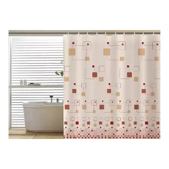 Занавеска для ванной комнаты Мозаика, 180х180 см, Peva