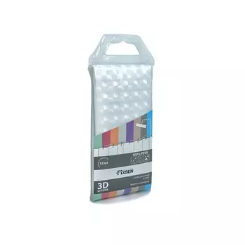 Занавеска для ванной комнаты прозрачная 3D, 180х180 см, PEVA