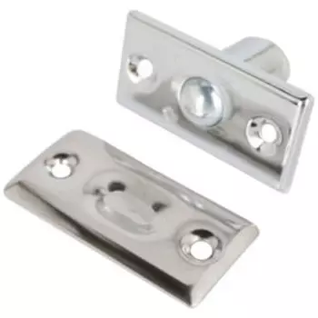 Защелка-фиксатор дверная, хром